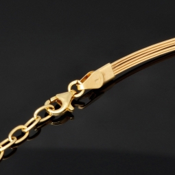 Funkelndes Collier für Damen aus hochwertigem 585 14K Gold in elegantem Design (Länge ca. 44 - 45 cm)