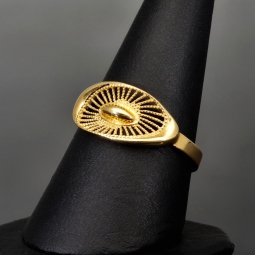 Exquisiter, stilvoll designter Ring aus 585 14K Gold 56RG